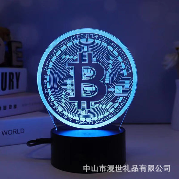 3D Night Light Touch Remote Control 16 -color LED Table Lamp Bar