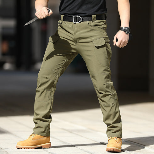 Men Cargo Pants Tactical Outdoor Stretch Overalls Waterproof Pants
