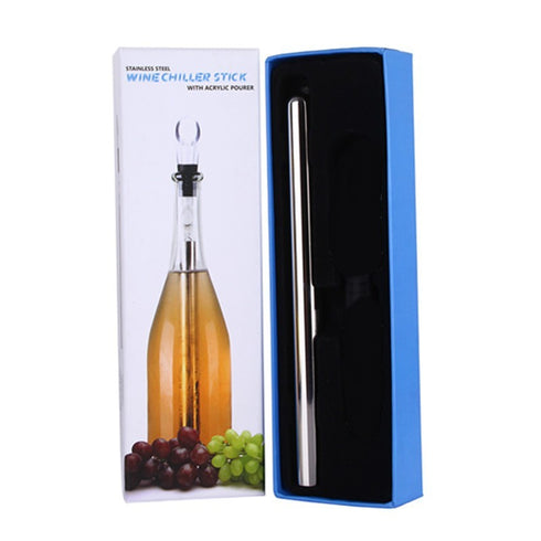 Wine Bottle with Stainless Steel Wine Chilling Rod