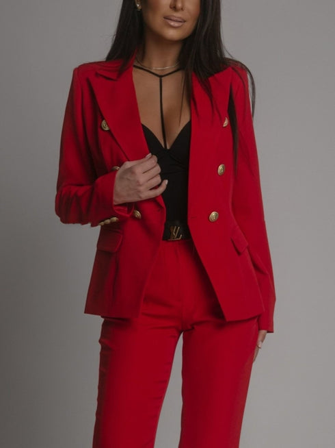 Women's Business Suit Double Breasted 2Pc Suit