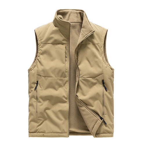 Men's Double-sided Fleece Vest Winter Clothing
