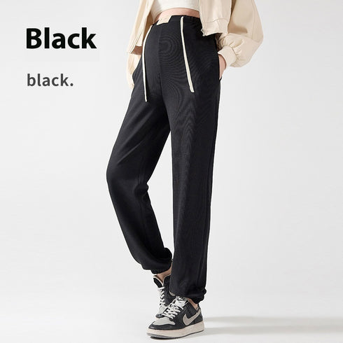 Cuprammonuium Ankle Banded Pants Wide Leg Version Slim Fit Slimming Light Maternity Pants