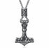 Men's Nordic Vikings Hammer Rune Pendant Necklace