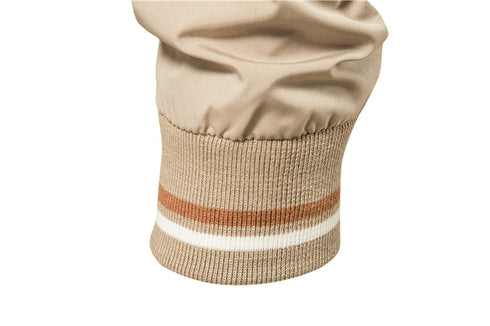 New Striped Men Jacket Casual Business wear Single Color Coat