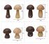 Home Decor Wooden Cute Mushroom LED Night Light With Touch Switch