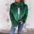 Fashion Plush Jacket Winter Women's Casual Zipper Fur Coat