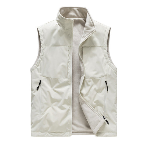 Men's Double-sided Fleece Vest Winter Clothing