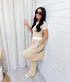 Women's Fashion Casual Wide-leg Pants Sports Fitness Gym Suit Set
