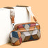 Women's Retro Fashion Stitching Contrast Color Small Square Bag