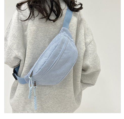 Women's Leisure Corduroy Lazy Corduroy Waist Bag