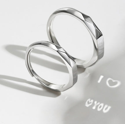 Sterling Silver Rings Show Surprise Love Pattern