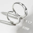 Sterling Silver Rings Show Surprise Love Pattern